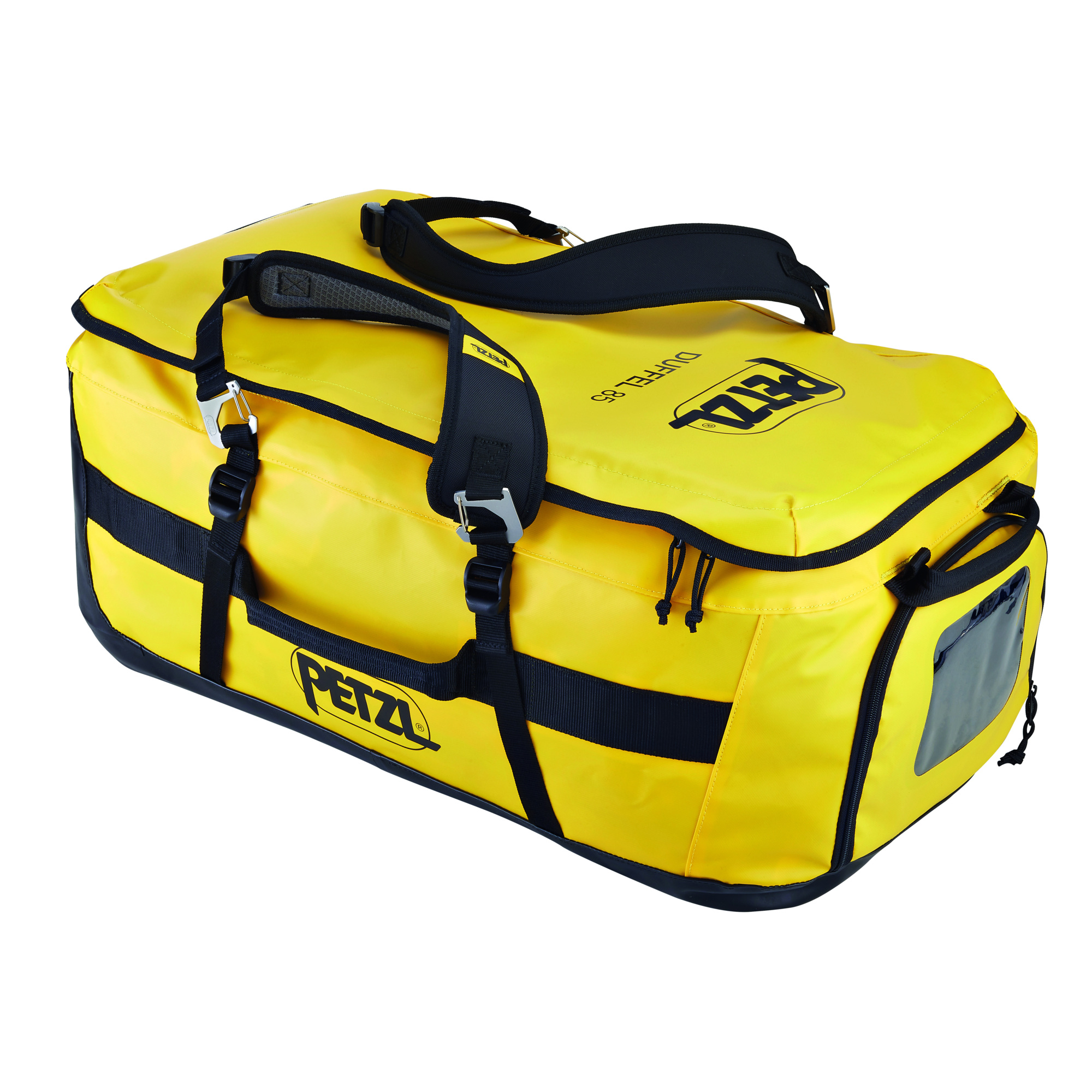 Petzl Duffel Transport Bag - 85L, Yellow/Black, Ergonomic Design, Model# S045AA01